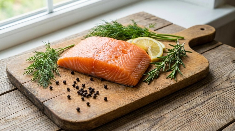 Fresh salmon fillet